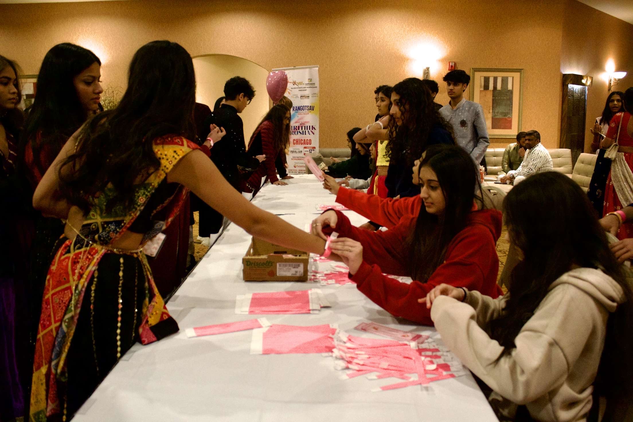 Volunteers at an event